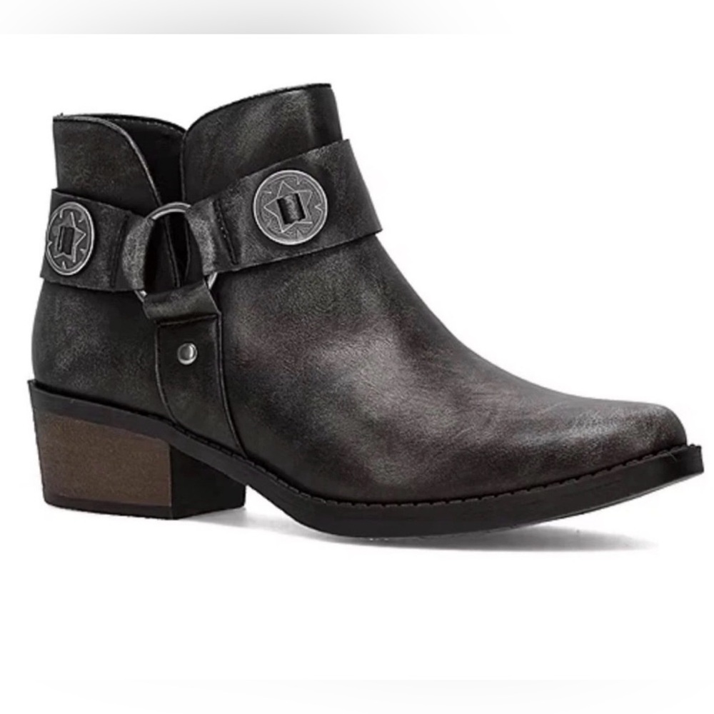 FRYE AND CO. HELIA Harness Western Inspired ankle boots size 5 NWT
